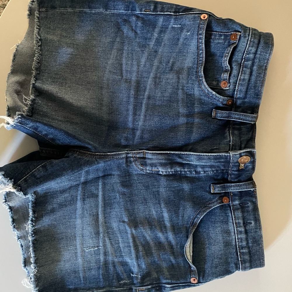 Madewell denim shorts -high rise